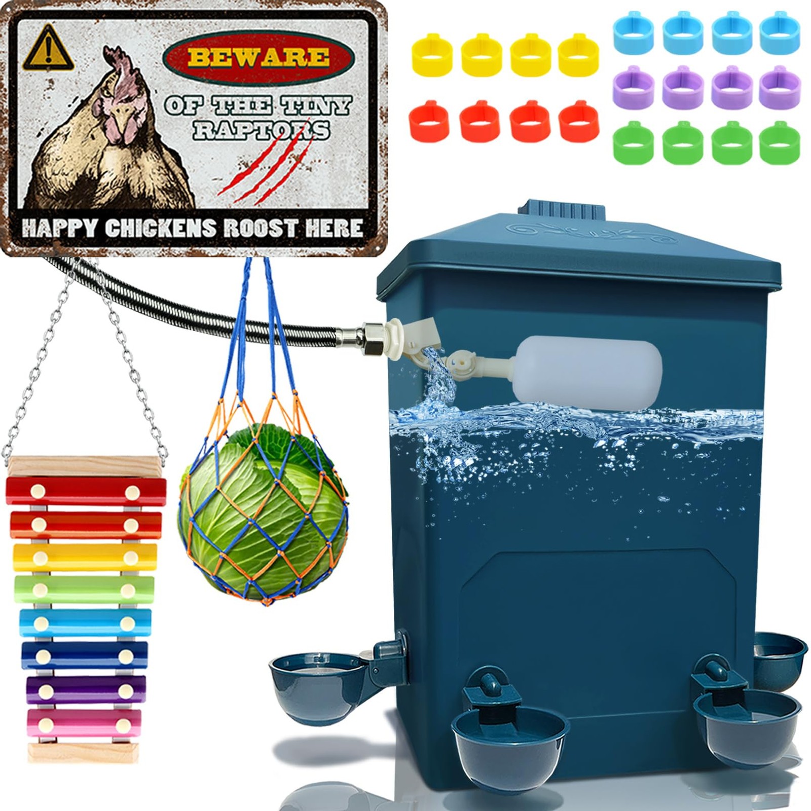 Automatic Chicken Waterer With Float Control And Large Capacity Pro