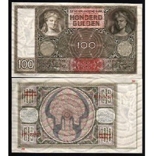NETHERLANDS 100 GULDEN P-51 C 1944 x 1 Pcs EURO RARE UNC MONEY DUTCH BANK NOTE