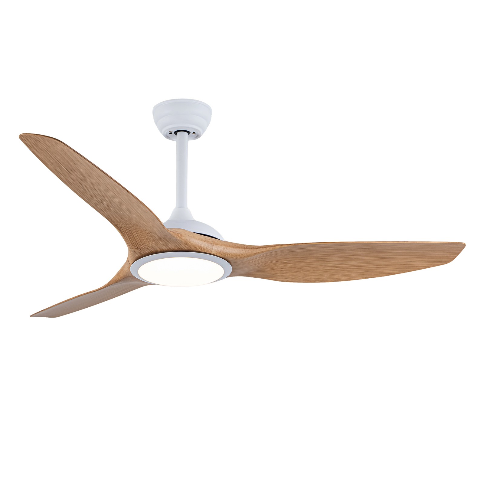 52 Inch  ABS Blades  Ceiling Fan With Light Kit ( LED Light Source),DC 6 Speed