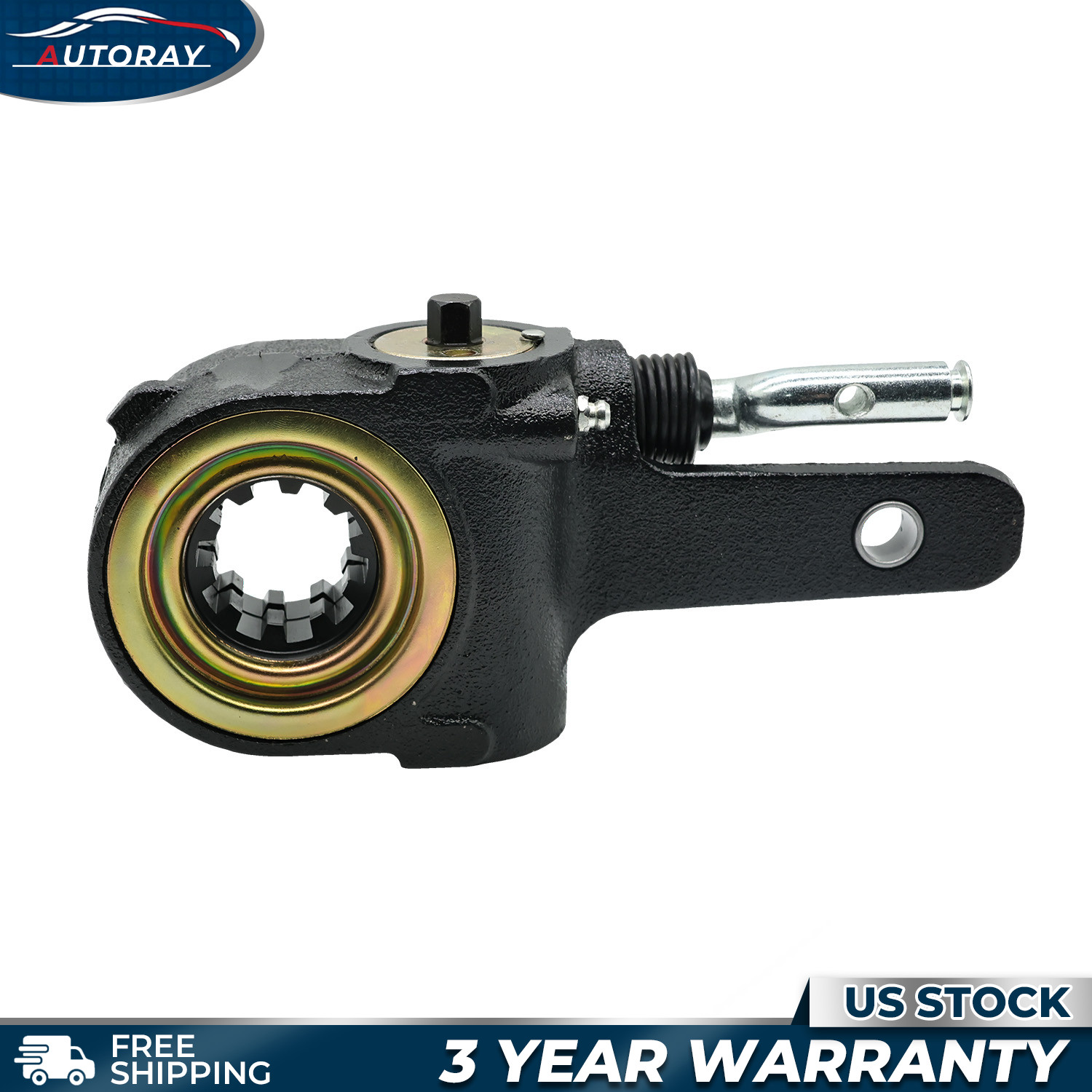 Automatic Slack Adjuster Air Brake 5.5" Arm 10 Spline 1.5" Dia AS1168
