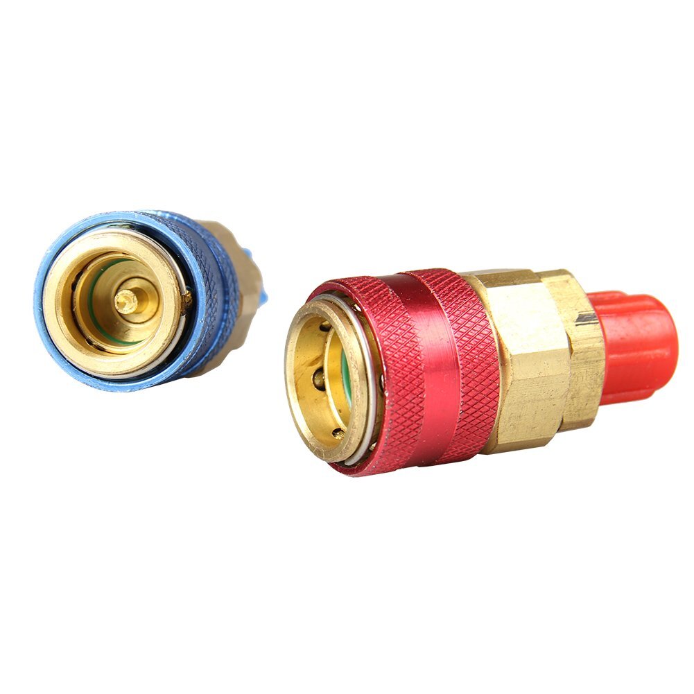 A/C Automotive Air Conditioning Quick Coupler Low High Side Adapter (2pcs)