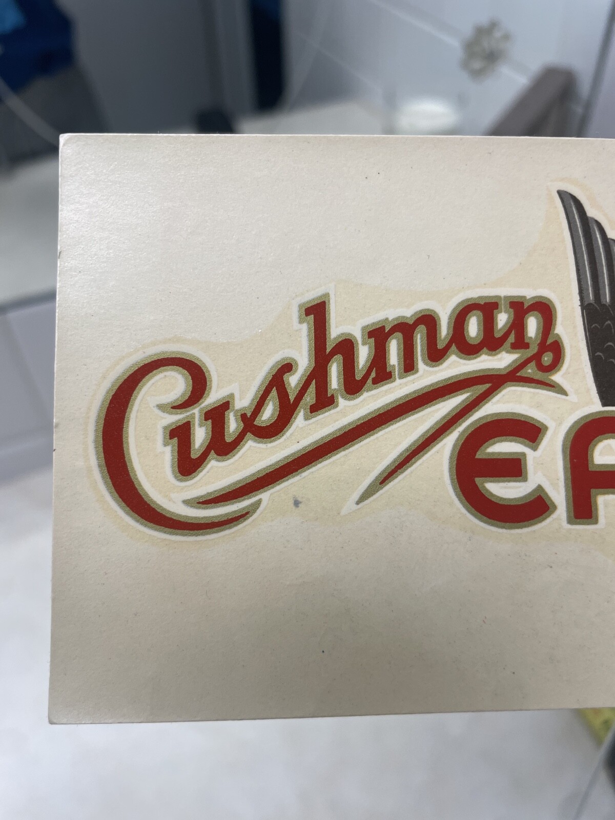 Vintage Angelus Decal - Cushman Eagle Decal