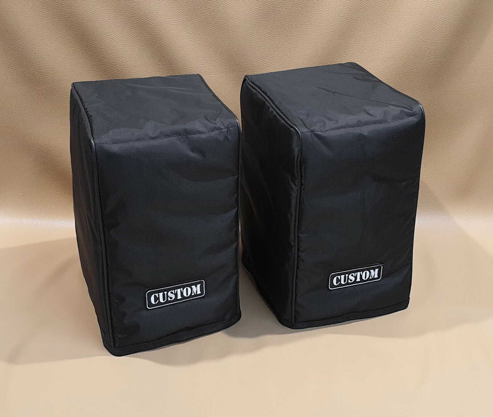 Custom padded covers (pair) for DALI Menuet SE speakers w/ rear cut for cables