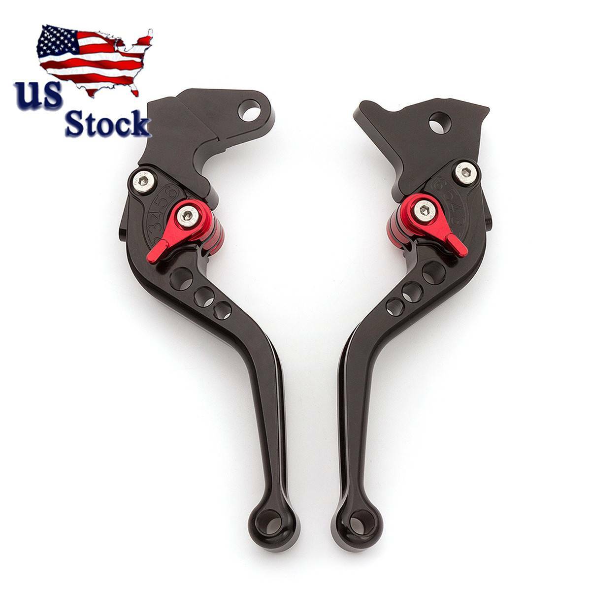 For Honda VFR800 1998-2001 1999 2000 CNC Brake Clutch Levers Black Adjustable