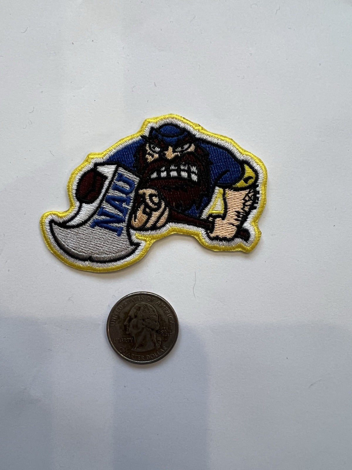 NAU Northern Arizona University  embroidered iron on patch 3" x 2.5”