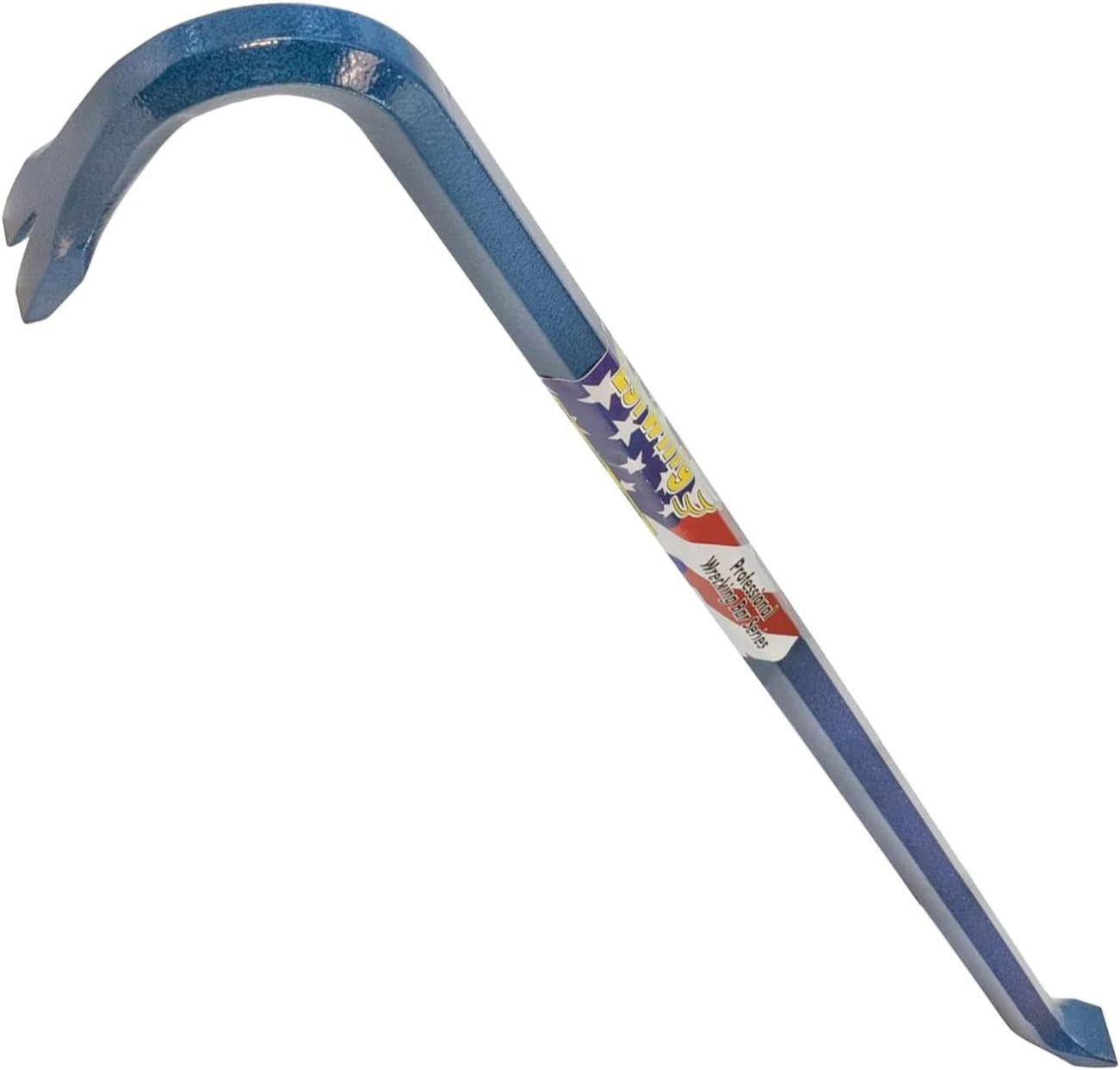 Gooseneck Wrecking Bar - 3/4" X 36" Pry Bar with Angled Chisel End & Fo