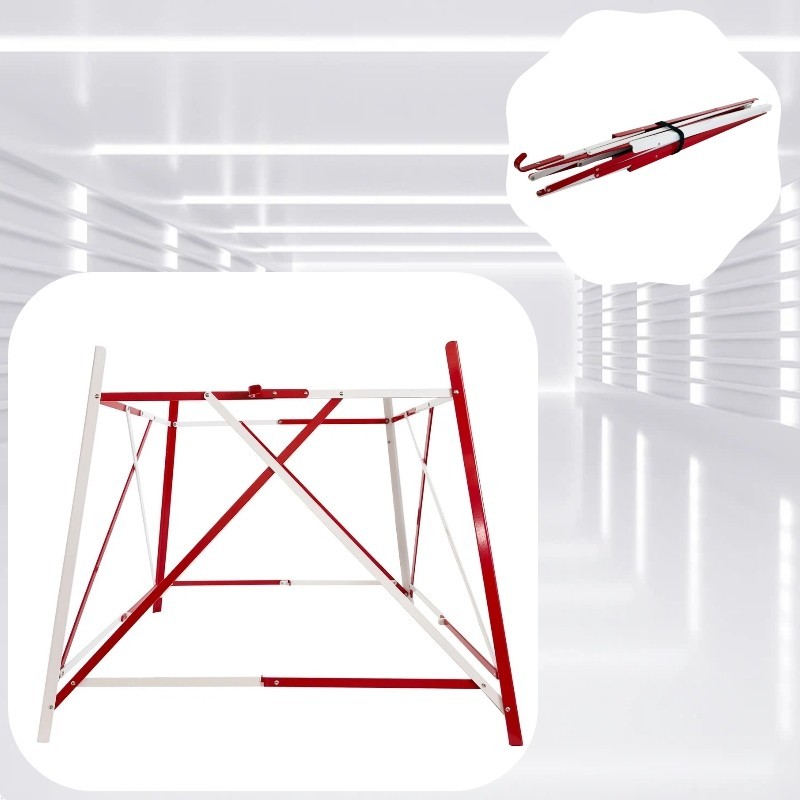 41.3"*41.3"*35" Portable Folding Well Safety Net Retractable Road Barrier Fence