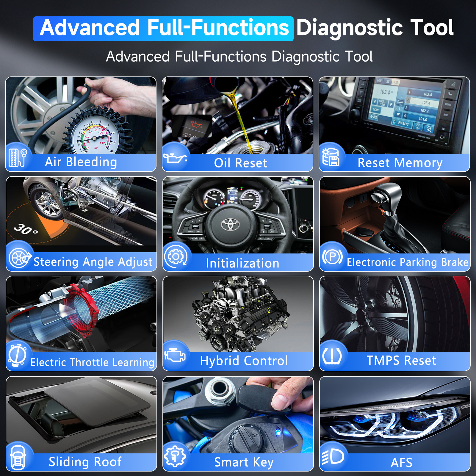 AUTOPHIX 7360 OBD2 Scanner Code Reader Car ABS SRS TPMS Full System Scan Tool