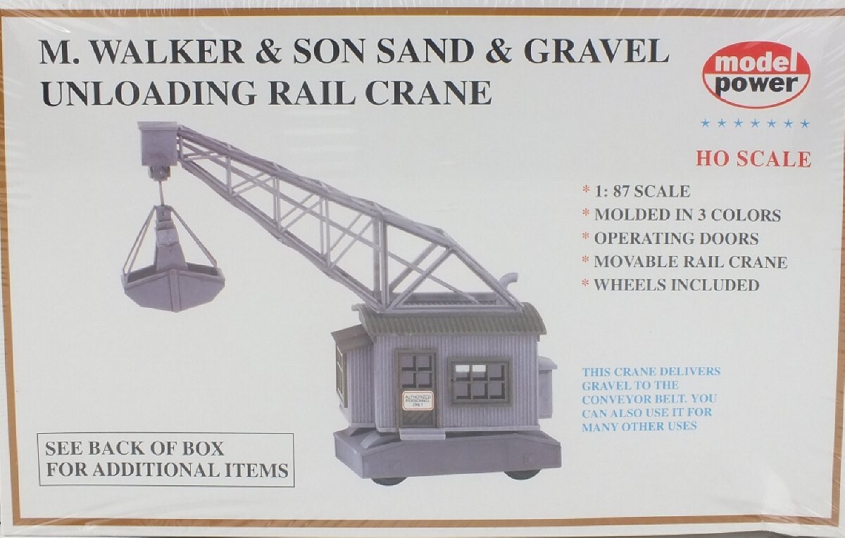 Model Power 303 HO Scale Unloading Crane Building Kit