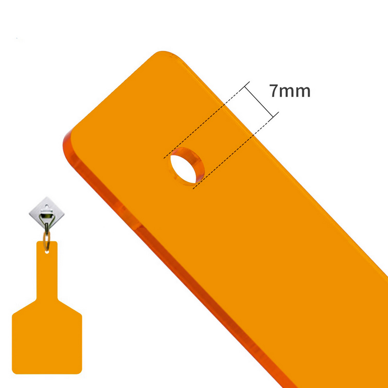 Dental Protective Curing Shield Hand-Held Visible Light Filter Paddle Orange Kit