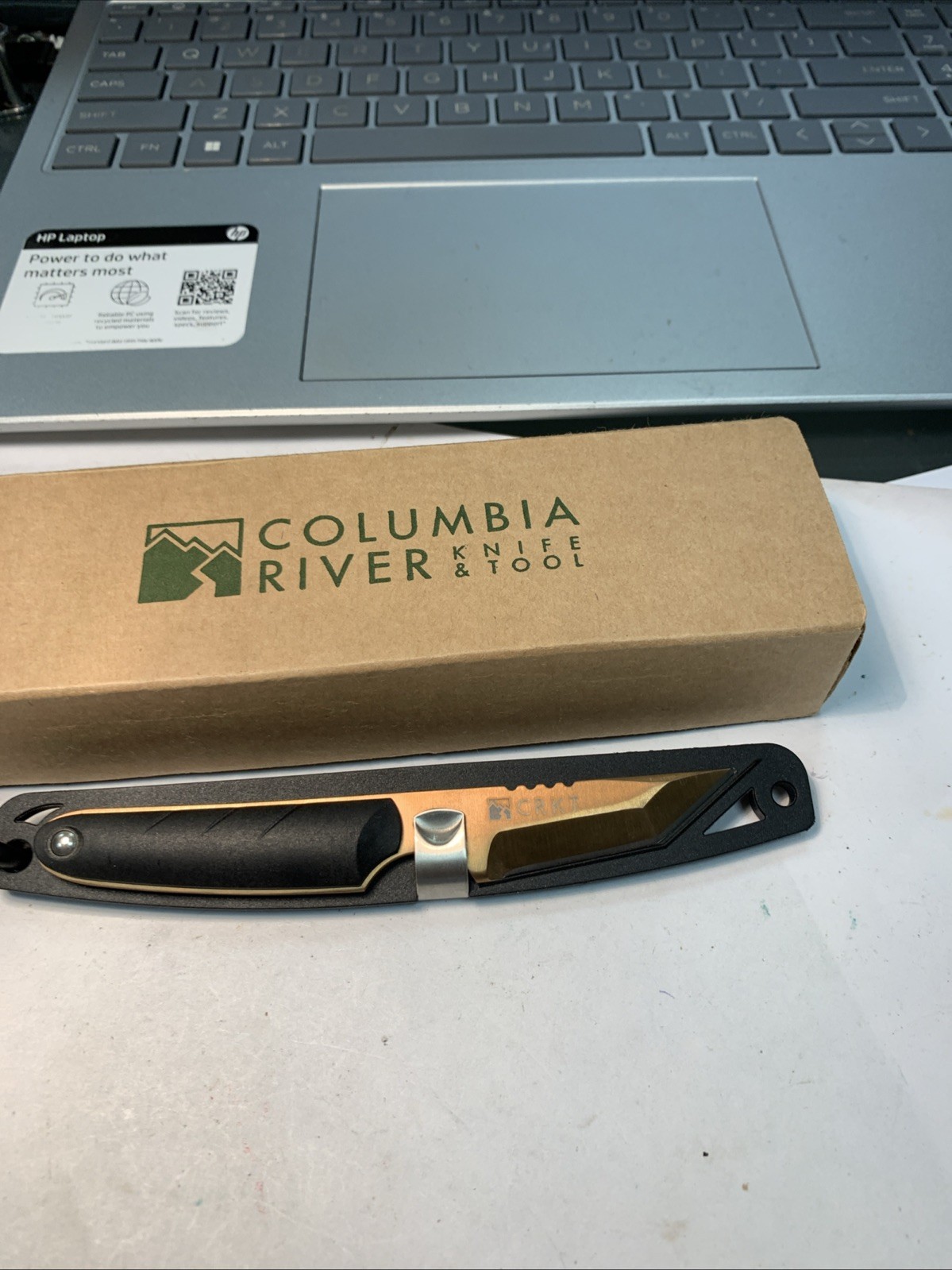 Columbia River Side Hawg 3 Mike Franklin 2.5 Inch Tanto Blade CR2405 BRONZE NIB