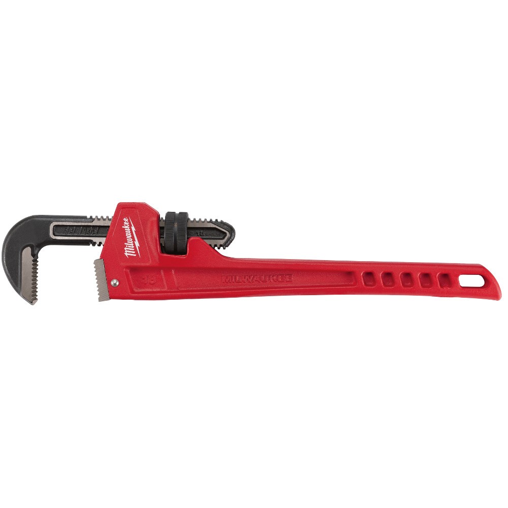 Milwaukee 48-22-7118 18" Overbite Jaw Steel Pipe Wrench with Dual Coil Springs