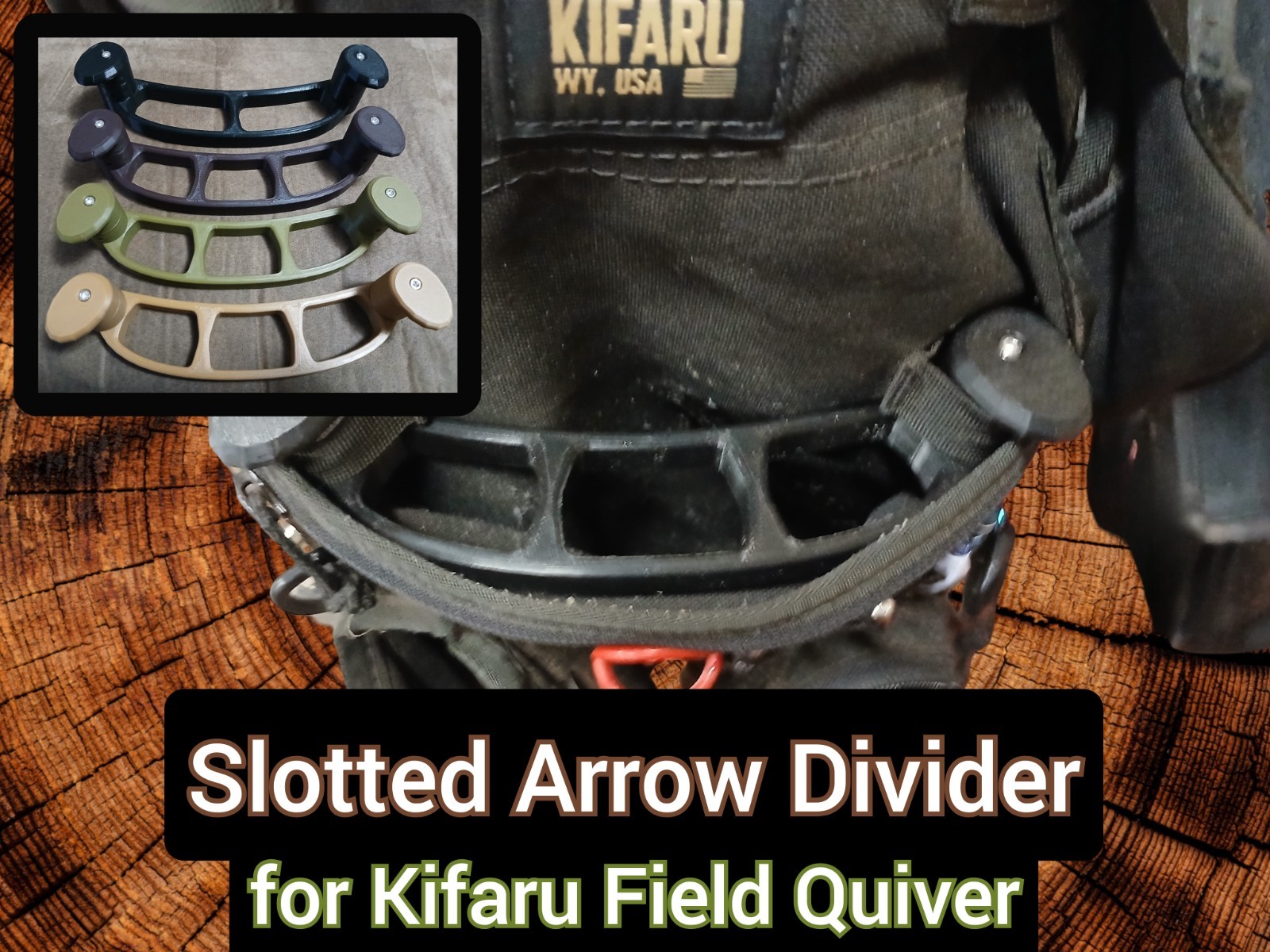 *** Arrow Divider Insert *** for Kifaru Field Quiver - 2 or 3 Slot Versions