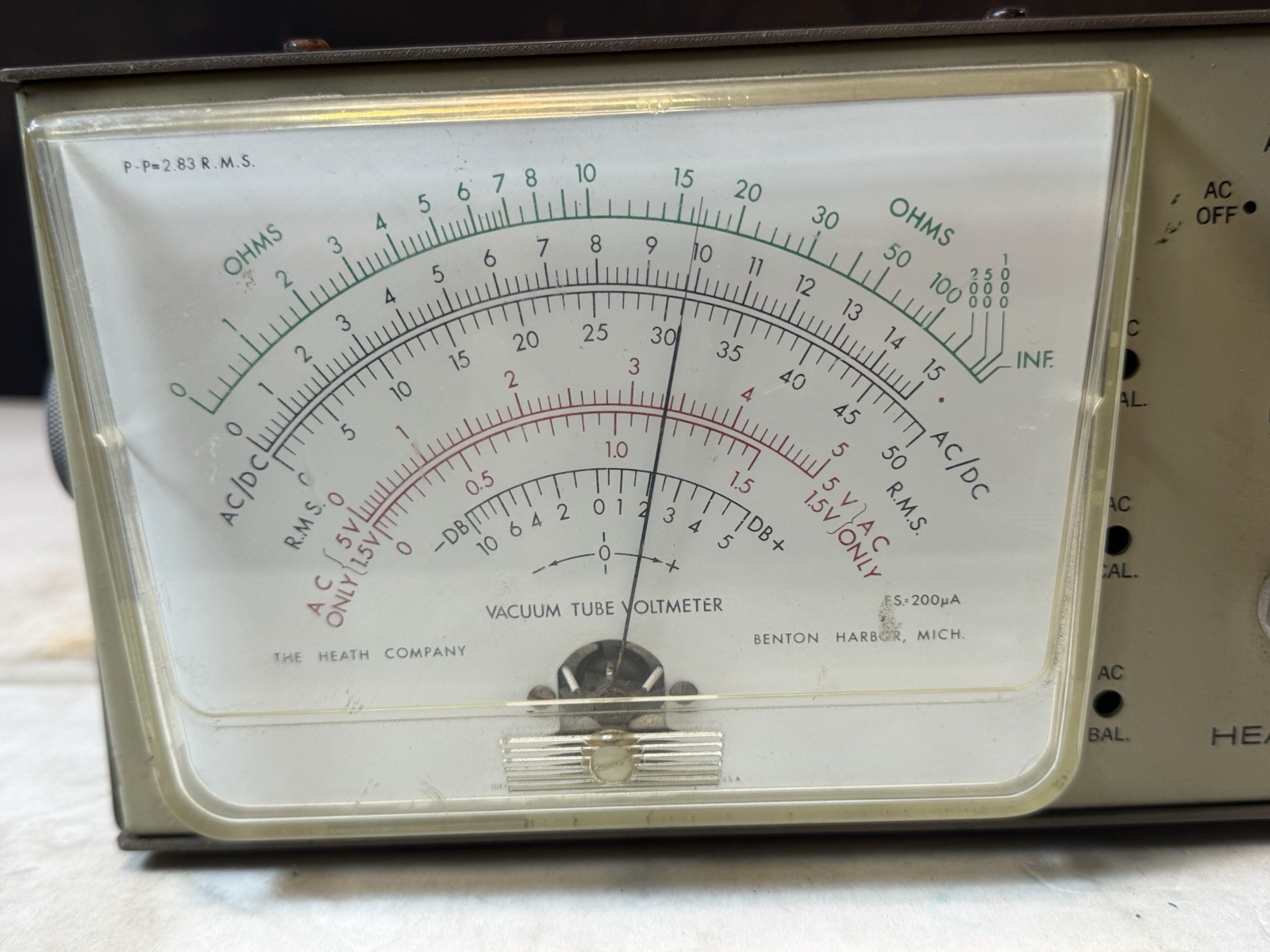 HEATHKIT IM-28 VTVM Vacuum Tube Voltmeter