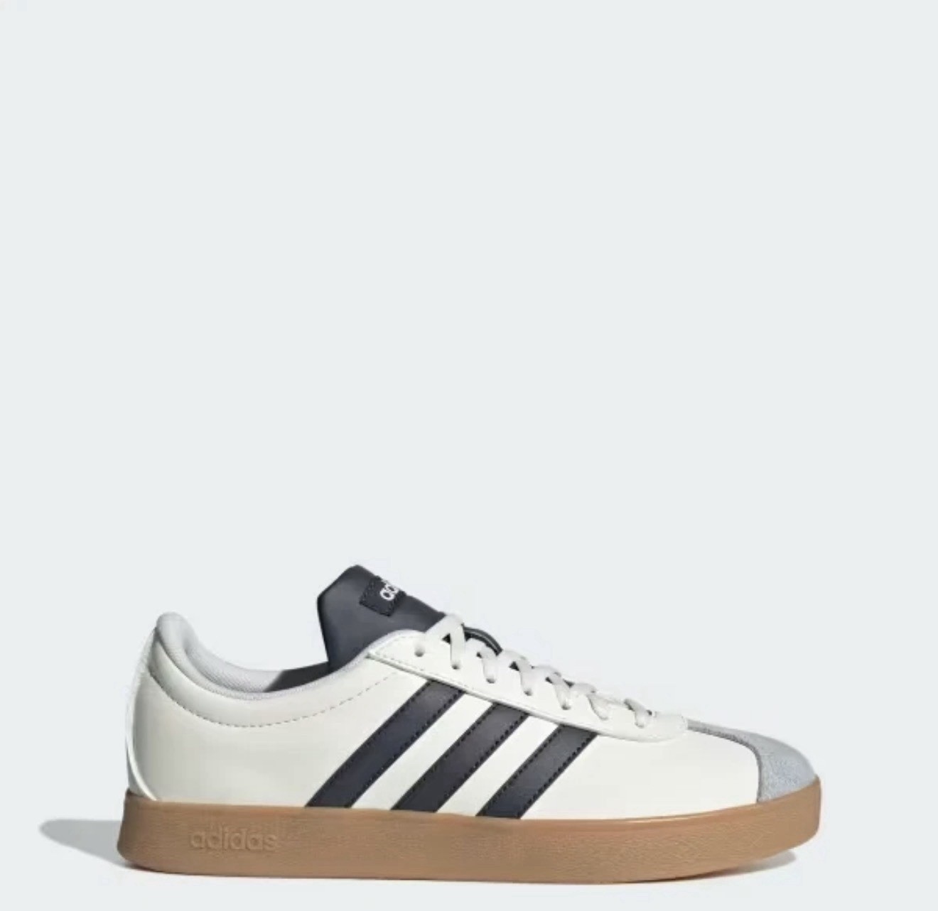 Adidas VL Court Base White Navy Gum Lace Up Casual Sneakers JI1766 Women's Sizes