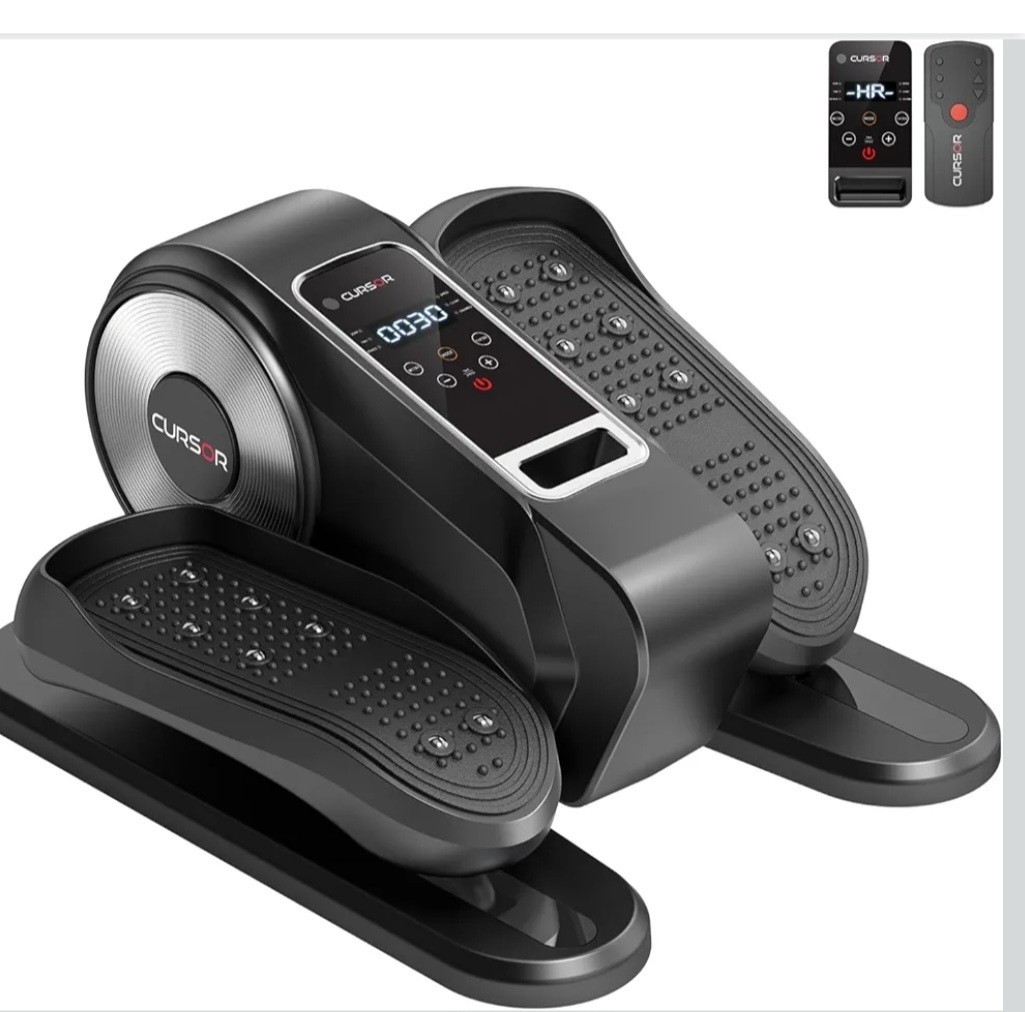 Cursor Fitness C5 Under Desk Electric Elliptical Machine-Black-12 Modes W/Remote