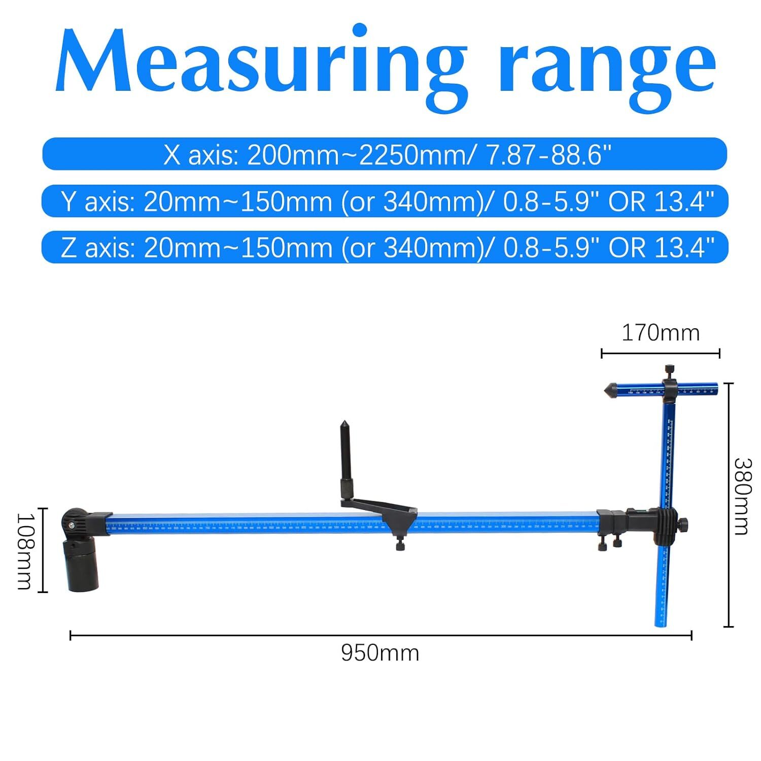 2023 NEW 2D Measuring System Auto Body Frame Machine Tram Gauge Perfect Solution