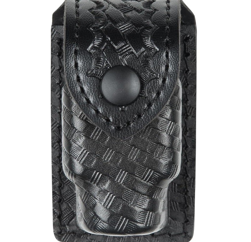 Safariland Model 307 Light/EDW Cartridge Holder Pouch, Basketweave, Black Snaps