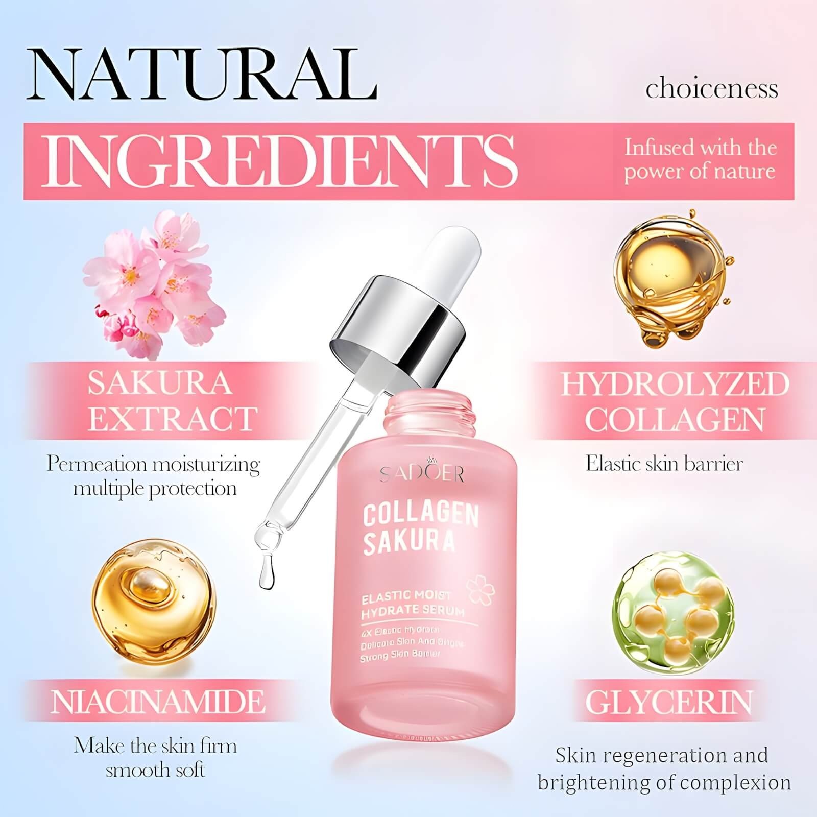 Korean Firming Facial Serum , Lifting and Reducing, Collagen Serum for Face