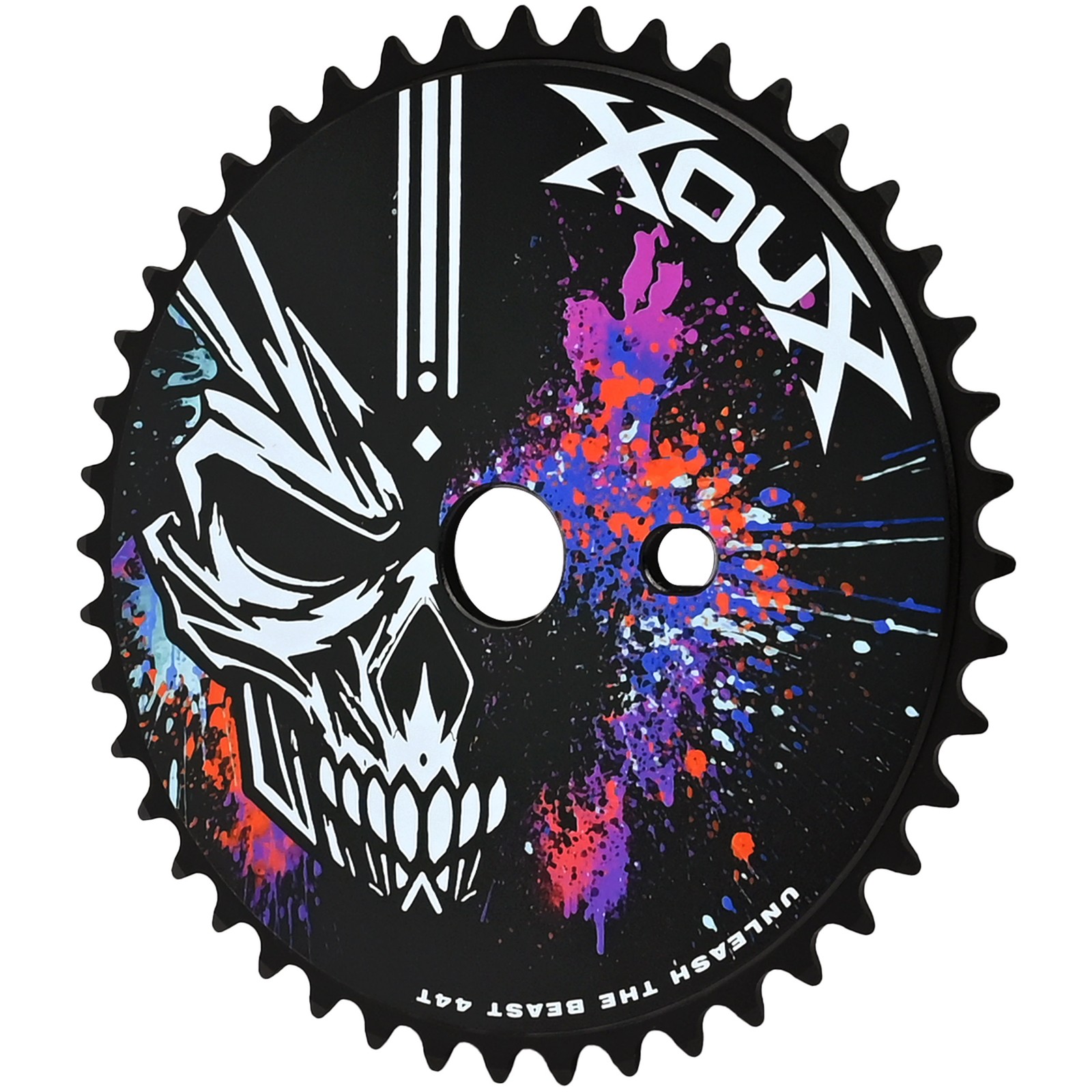 XOUX Raven BMX Chainring 44T Skull, Black