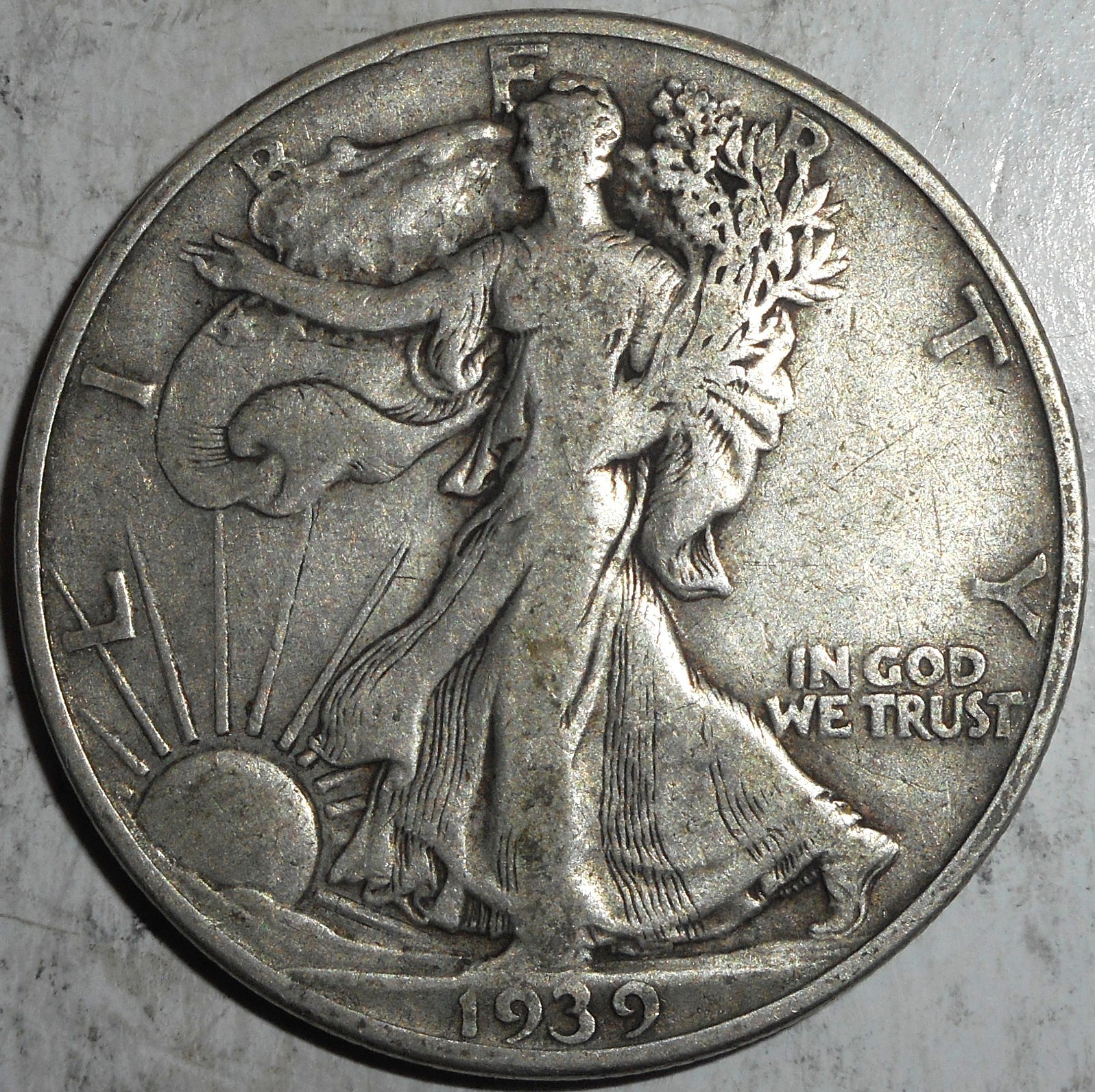 1939-D/D Walking Liberty Half Dollar, RPMM, Estate Sale, SHIPS FREE