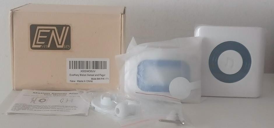 EVERYNARY MOTION SENSOR & PAGER WIRELESS FALL PREVENTION CAREGIVERS OPEN BOX