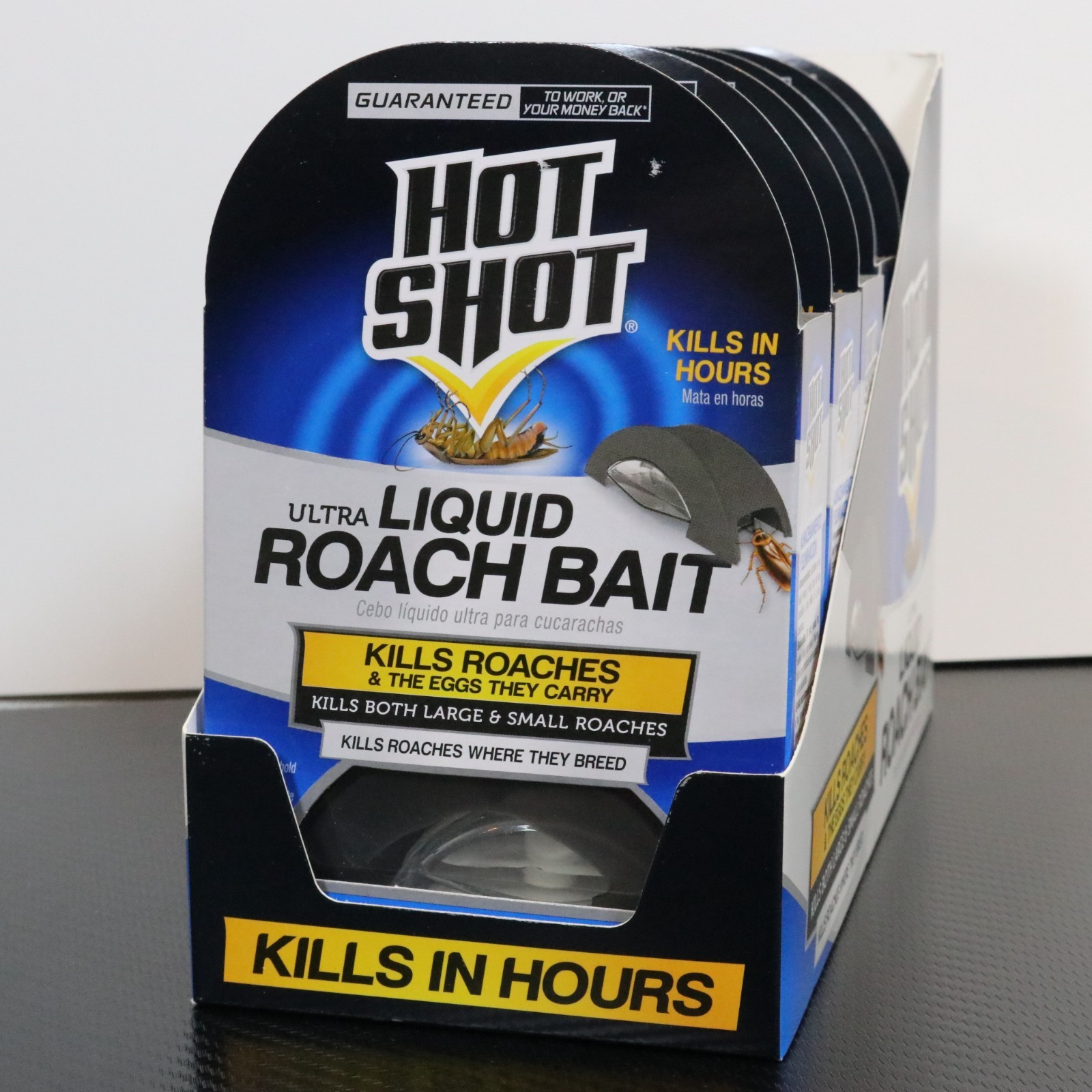 Lot of 6 (18 Bait Stations Total) Hot Shot 3pk Ultra Liquid Roach Bait Stations