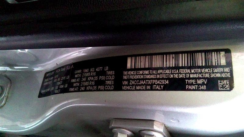 RENEGADE  2015 Fuse Box Cabin 1044320331