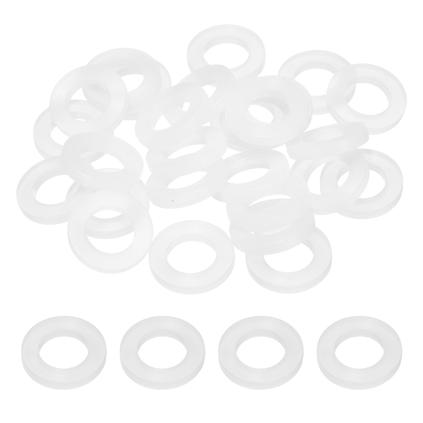 20 Pcs Silicone Gaskets, 1/2 Inch O-Ring Seals Gasket Hose Washer, White