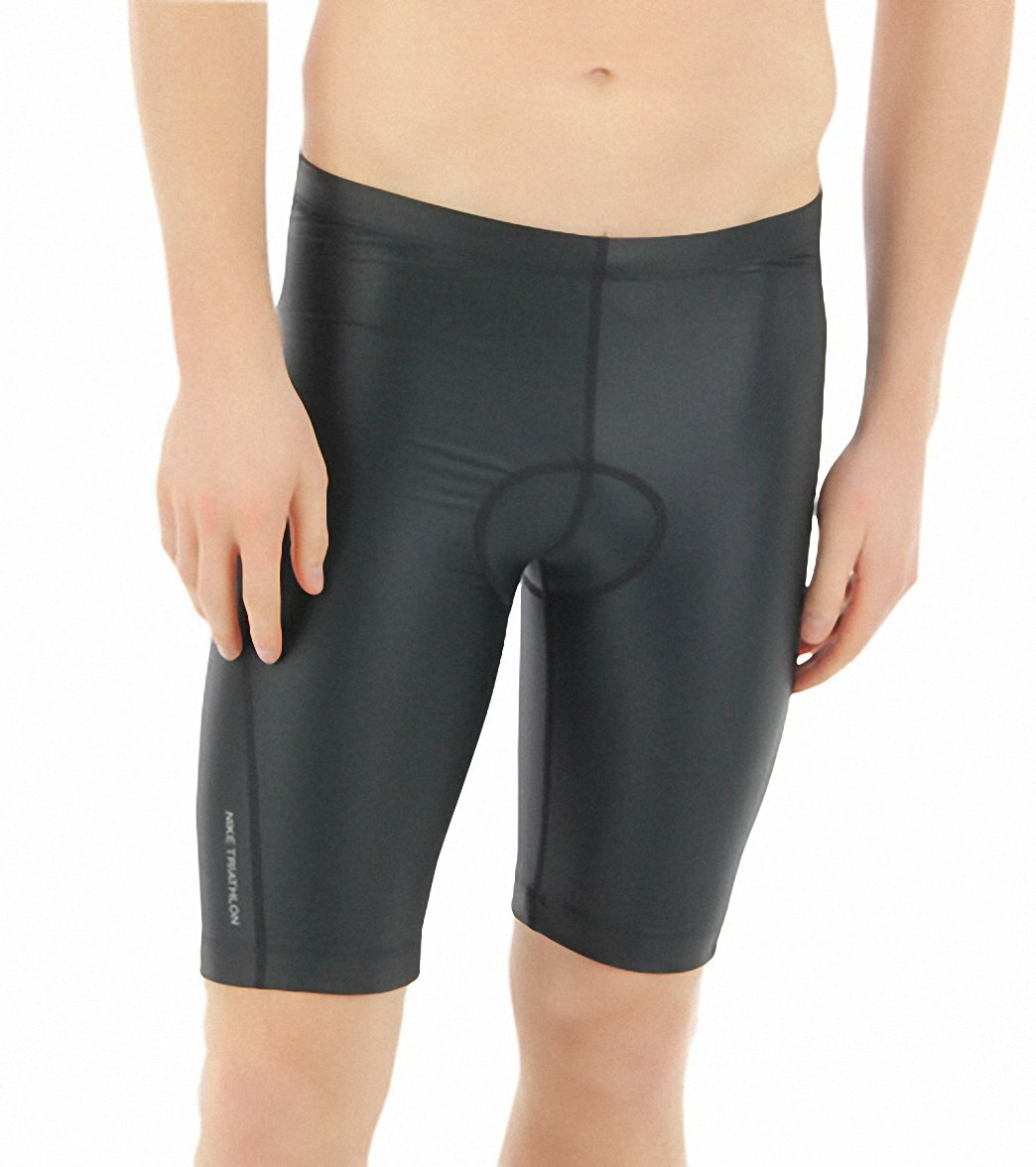 NWT $87 NIKE MENS COMPRESSION TRI TRIATHLON SHORTS BLACK  XS X-SMALL