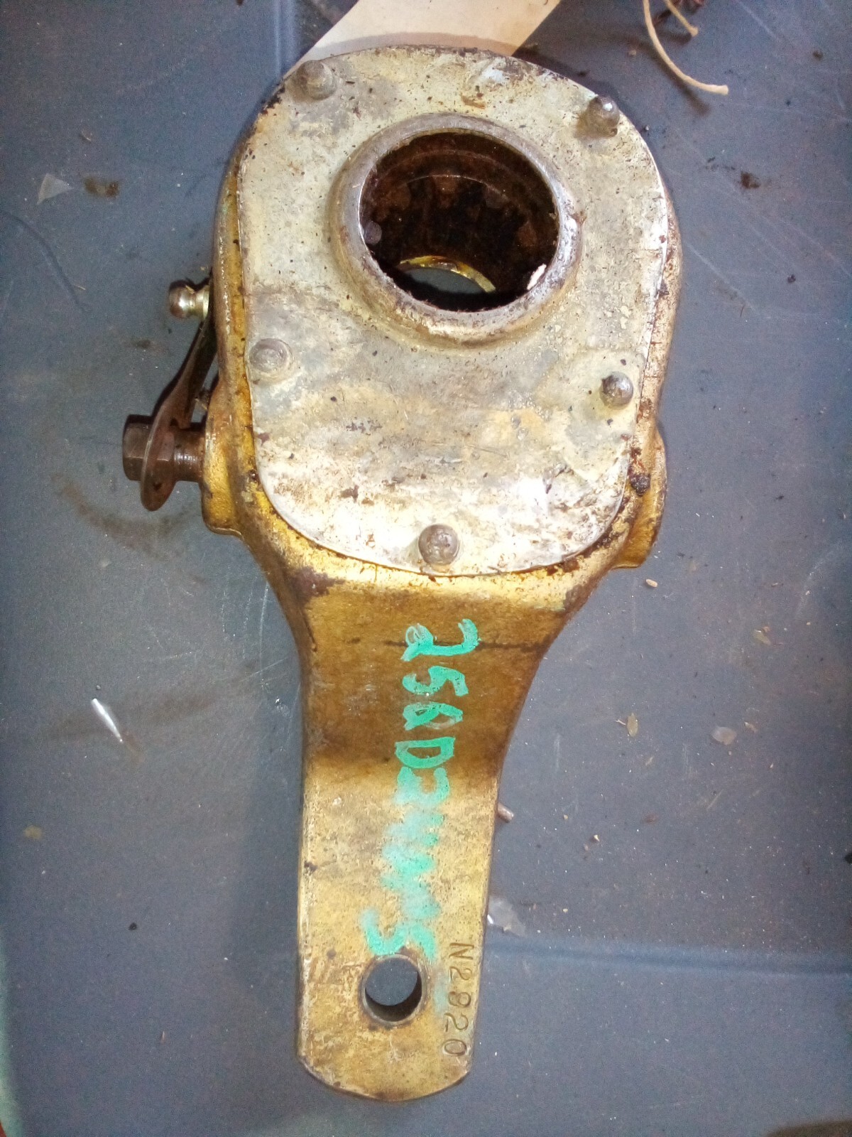 N2920 Heavy Duty 1-Hole Manual Slack Adjuster 1-1/2" 10-Spline  Old Style Mack