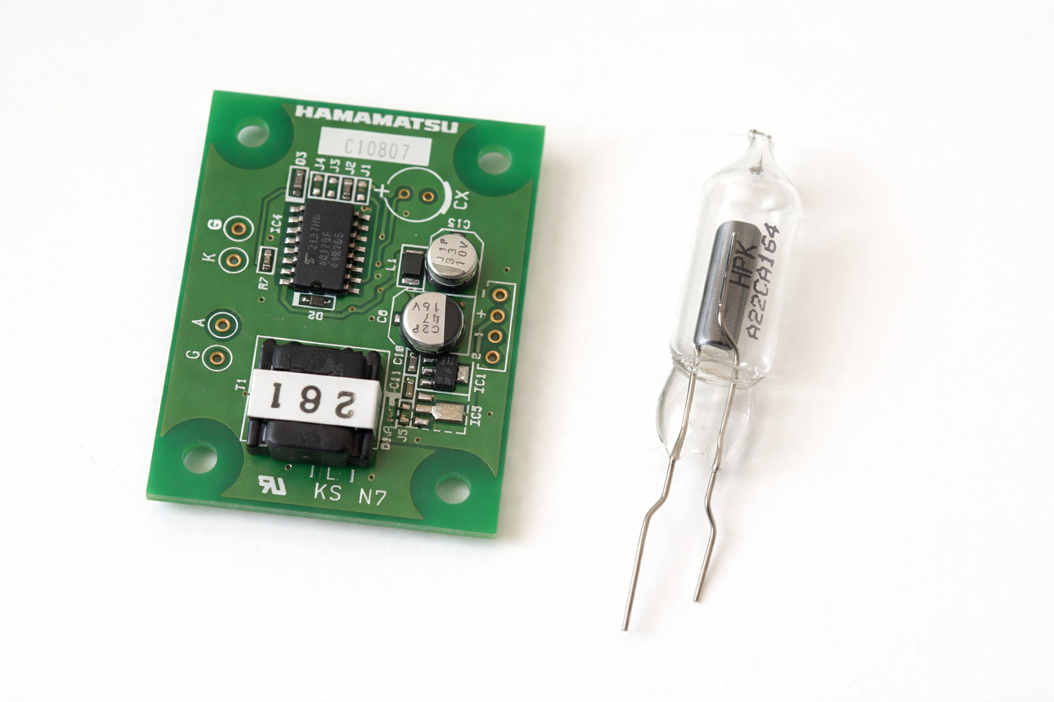 Hamamatsu R2868 UVTRON Flame Sensor + C10807 Driver Board – Fast Fire Response