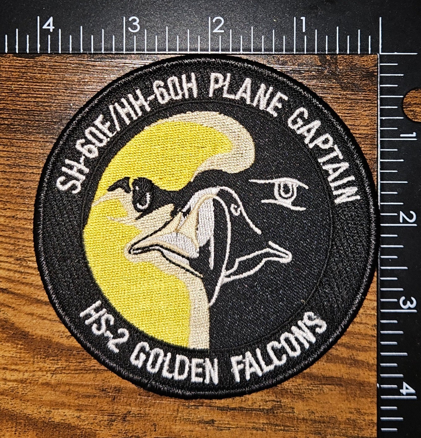 Helicopter Anti-Submarine Squadron Two (HS-2) Golden Falcons Military Patch