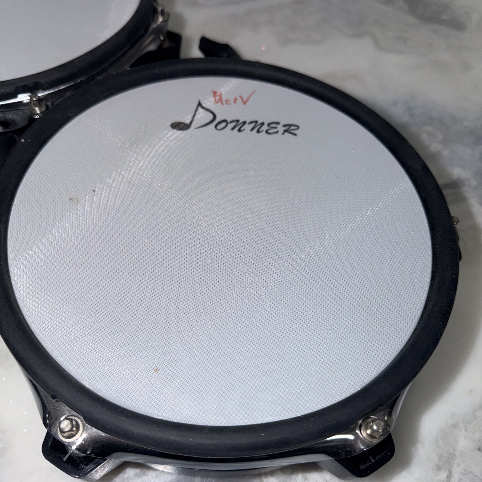 3- Donner DED-200 Tom Drum Pad Electronic Drum Set Accessory.