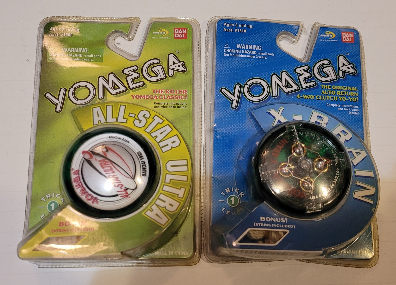 Lot of 2 sealed 1999 Yomega YoYo's ALL-STAR ULTRA, X-BRAIN