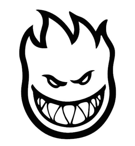 Spitfire Logo Decal - Multiple Sizes & Colors Available - Skateboard Board Sport