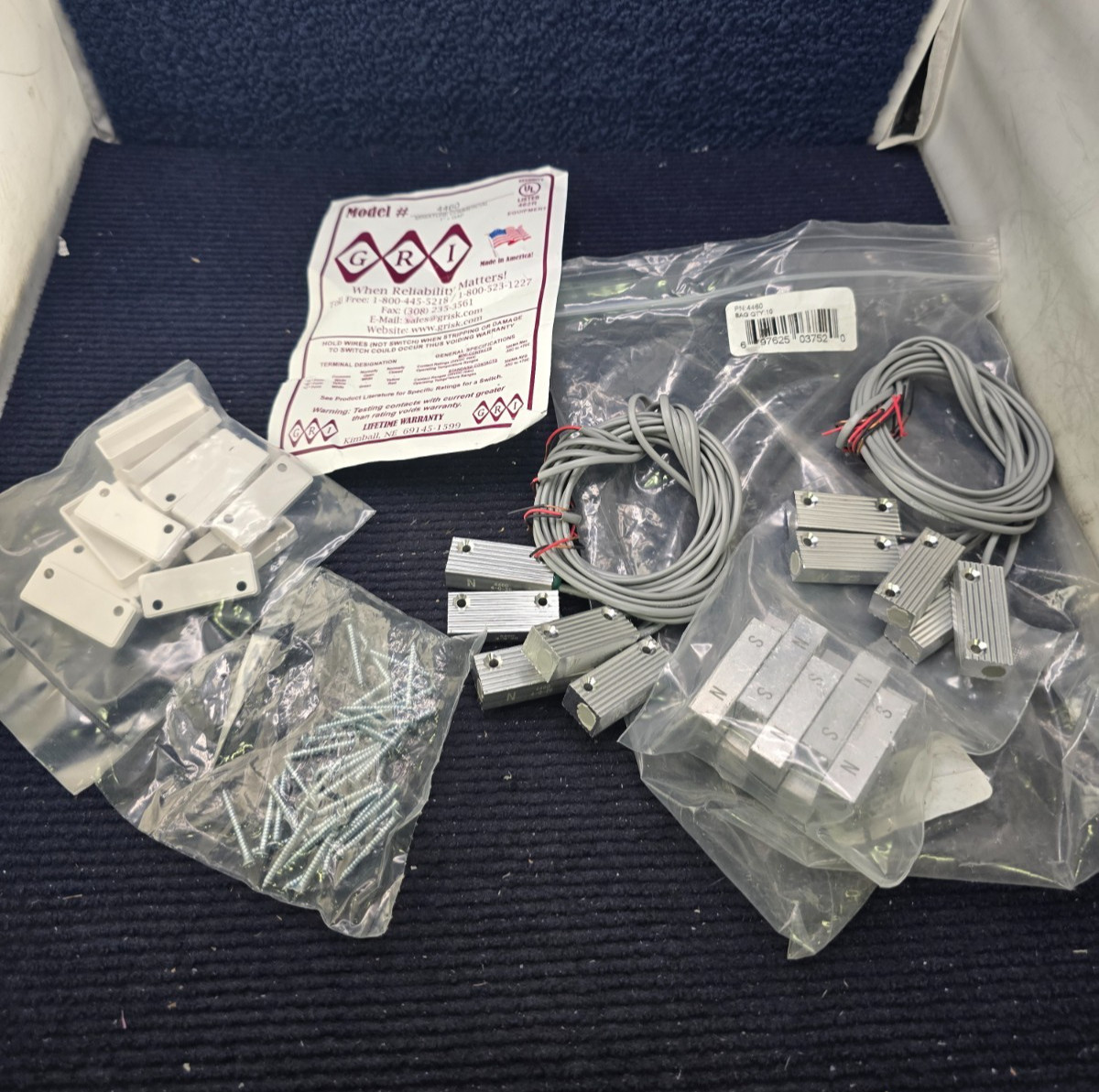 (QTY 10) G.R.I 4460: Miniature Aluminum Commercial Surface Mount Switch