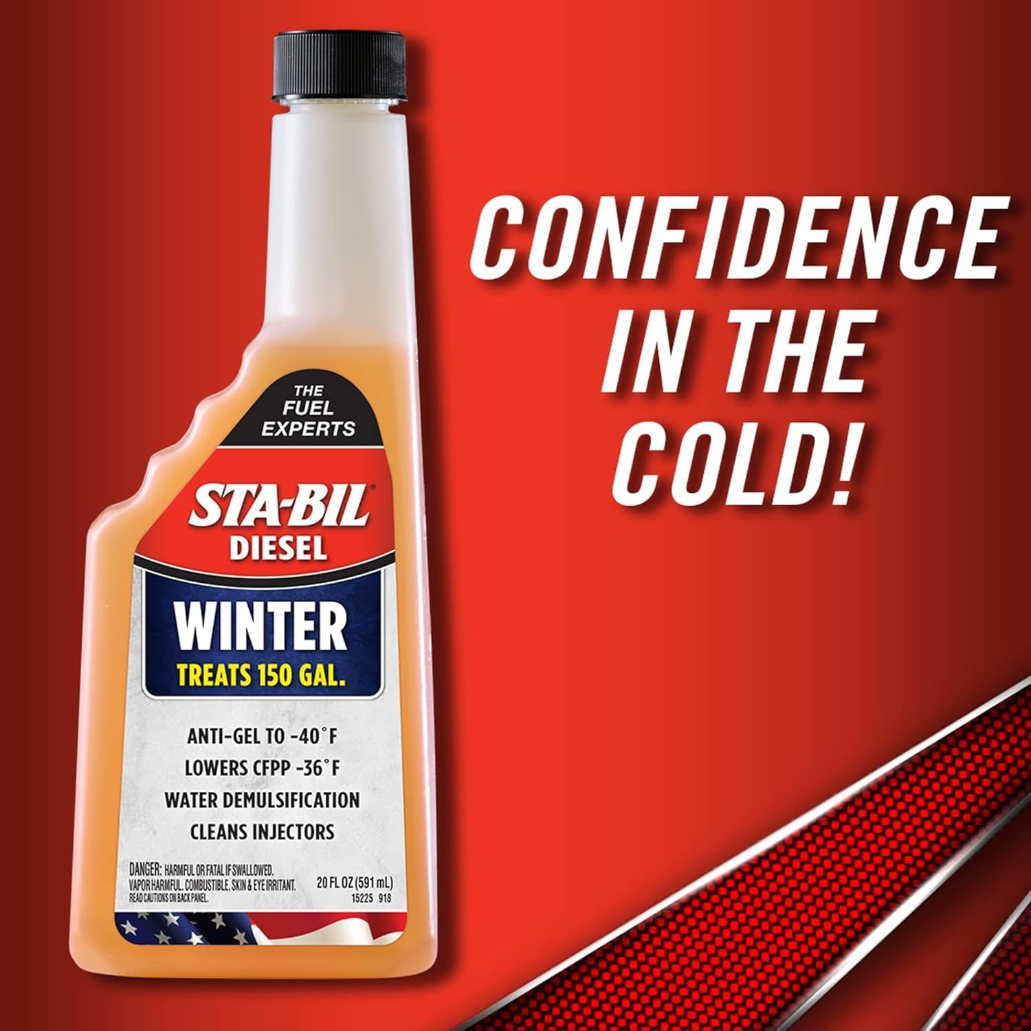 Sta-Bil Diesel Winter Anti-Gel 20 fl. oz. - Protects Fuel Systems to -40°F