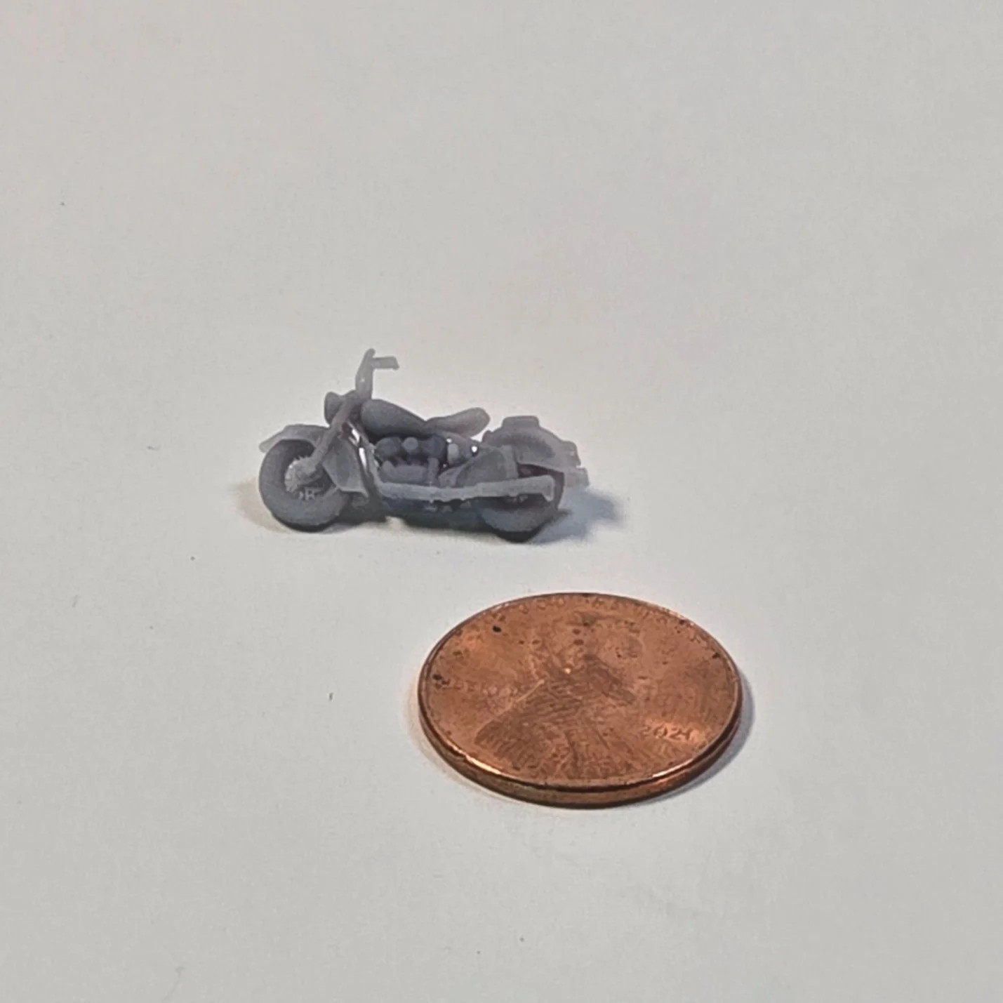 N scale Classic Indian Motorcycle – 12mm (1:160) Scale Resin Vehicle for