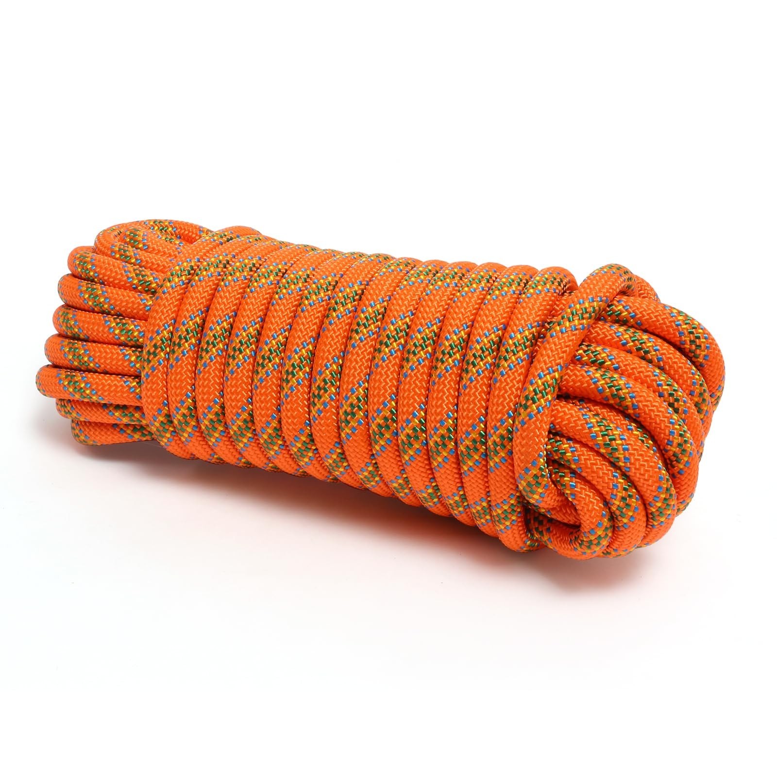 Climbing Rope, 1/2 Inch x 50 Feet Double Braided Arborist Rope Polyester for ...