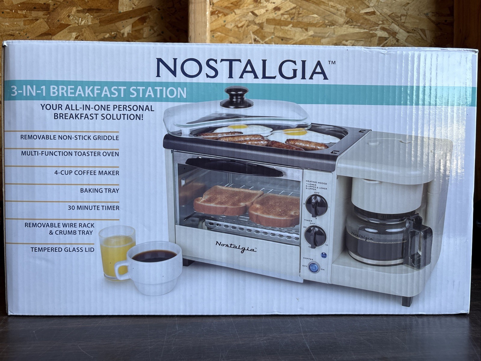 Nostalgia Retro Series 3-in-1 Breakfast Station