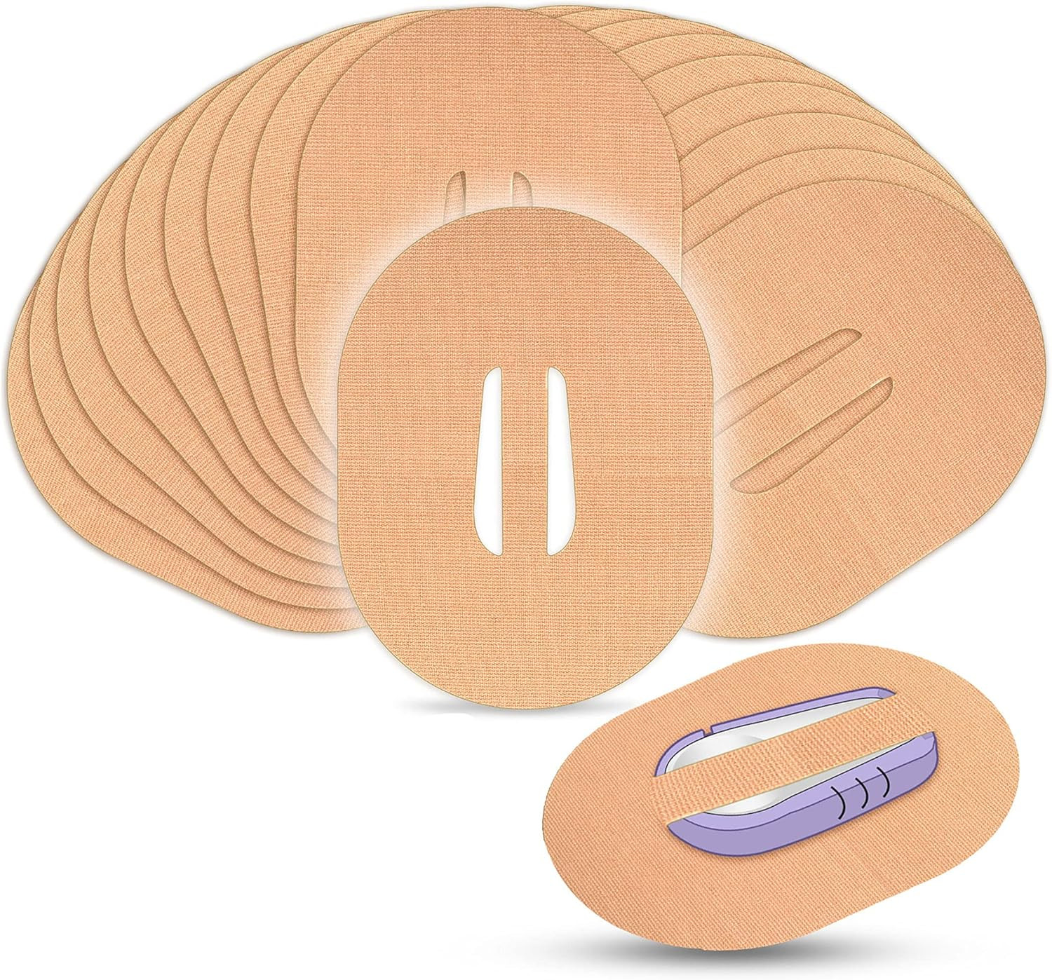 36 Pieces Adhesive Patches Compatible with Dexcom G6 Shower Waterproof Patch Pre