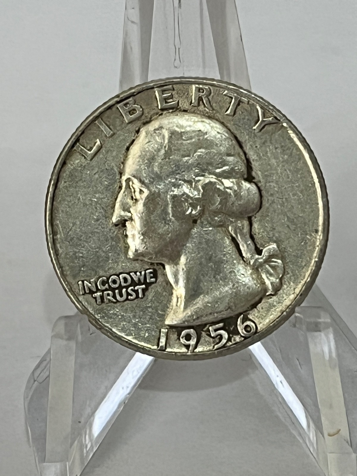 1956 Washington Silver Quarter 25c  Circulated # TA72