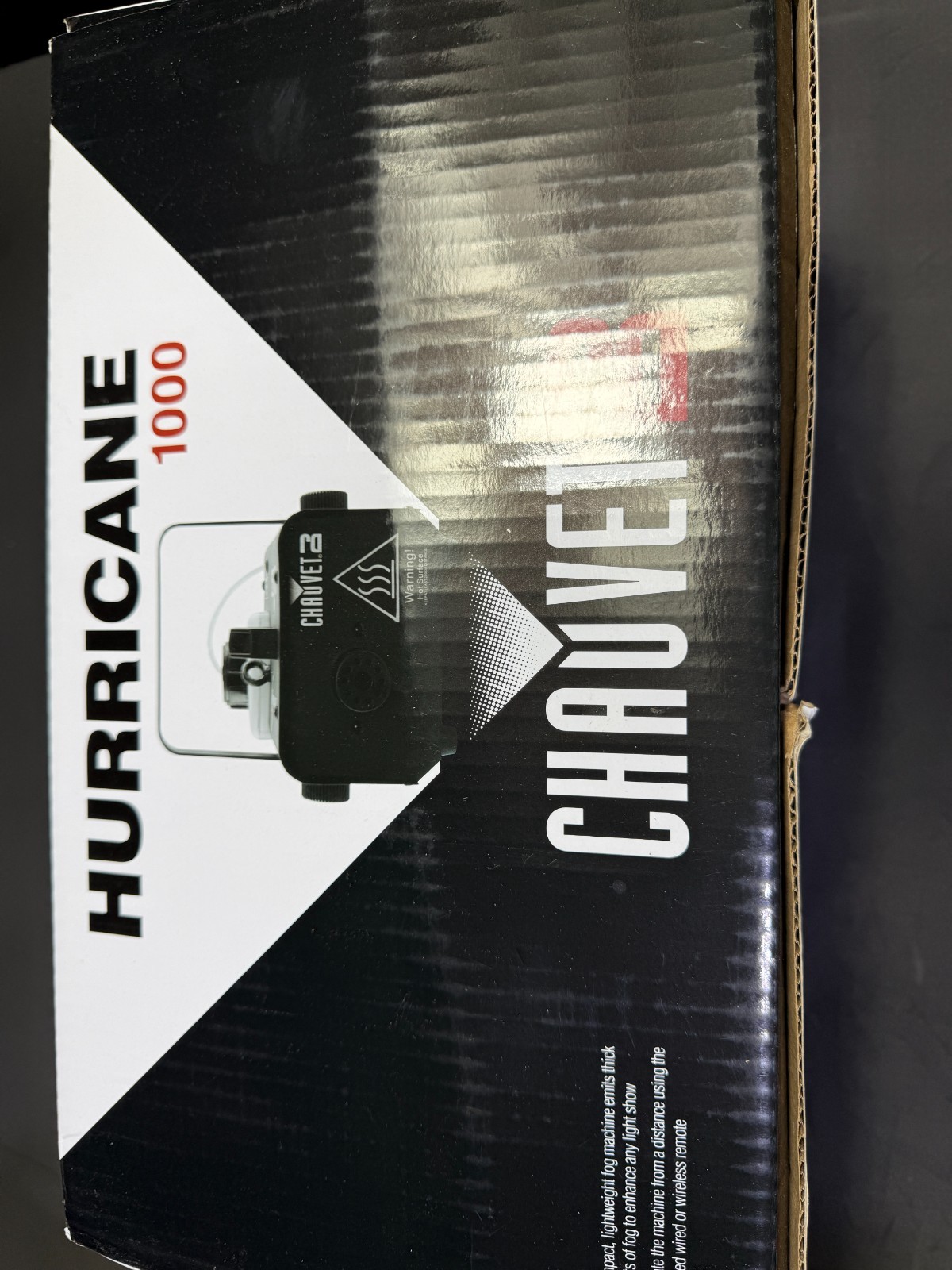 OPEN BOX* CHAUVET DJ Hurricane 1000 Compact Fog Machine with wireless Remote