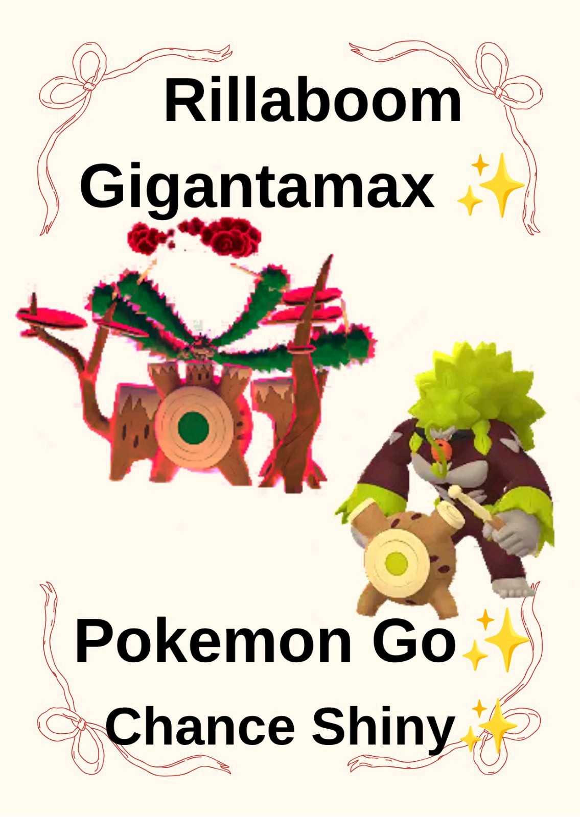 Gigantamax Rillaboom İnvite    x5  Pokemon Go  ✨