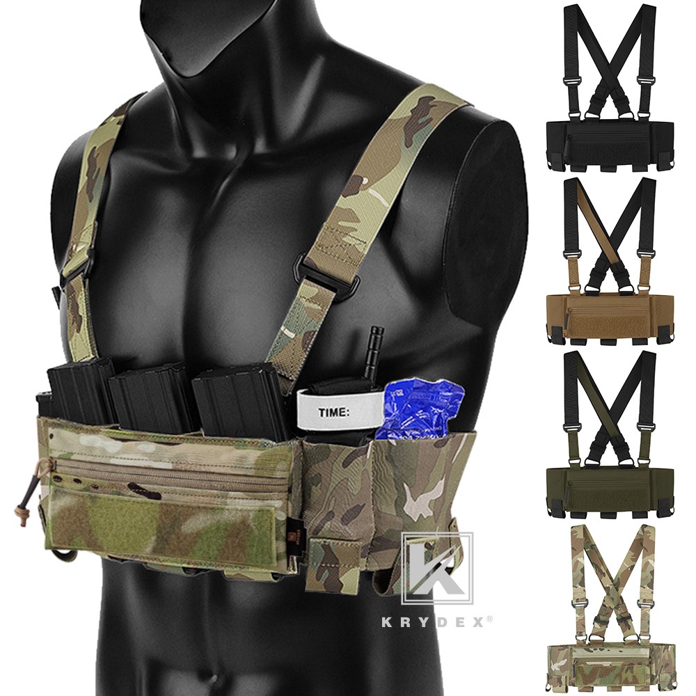 KRYDEX Concealed Carry Low Vis Ready Chest Rig Candy Pouch Elastic Cummerbund