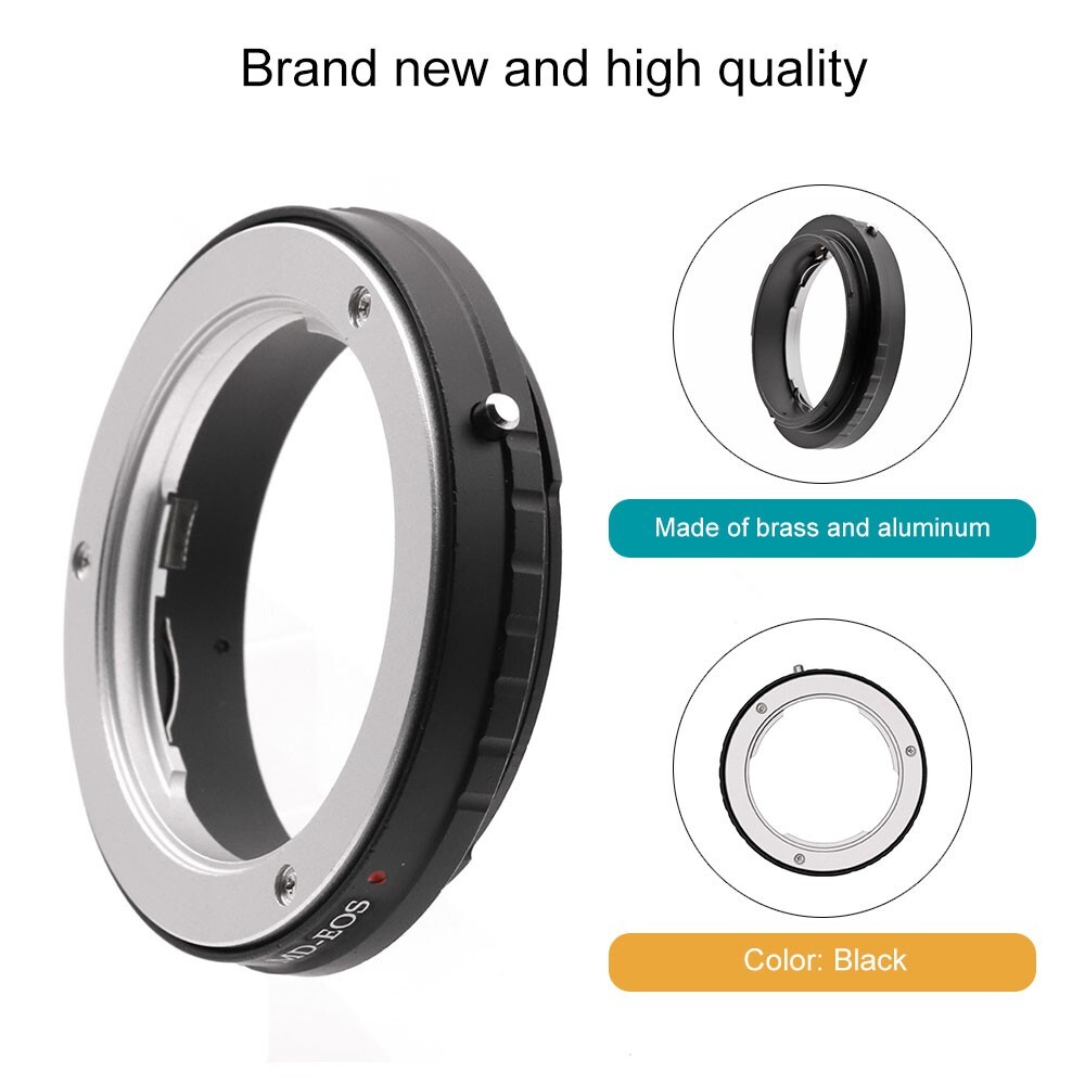 MD-EOS Metal Lens Adapter Ring for Minolta MD Lens to EF EF-S Mount EOS Camera
