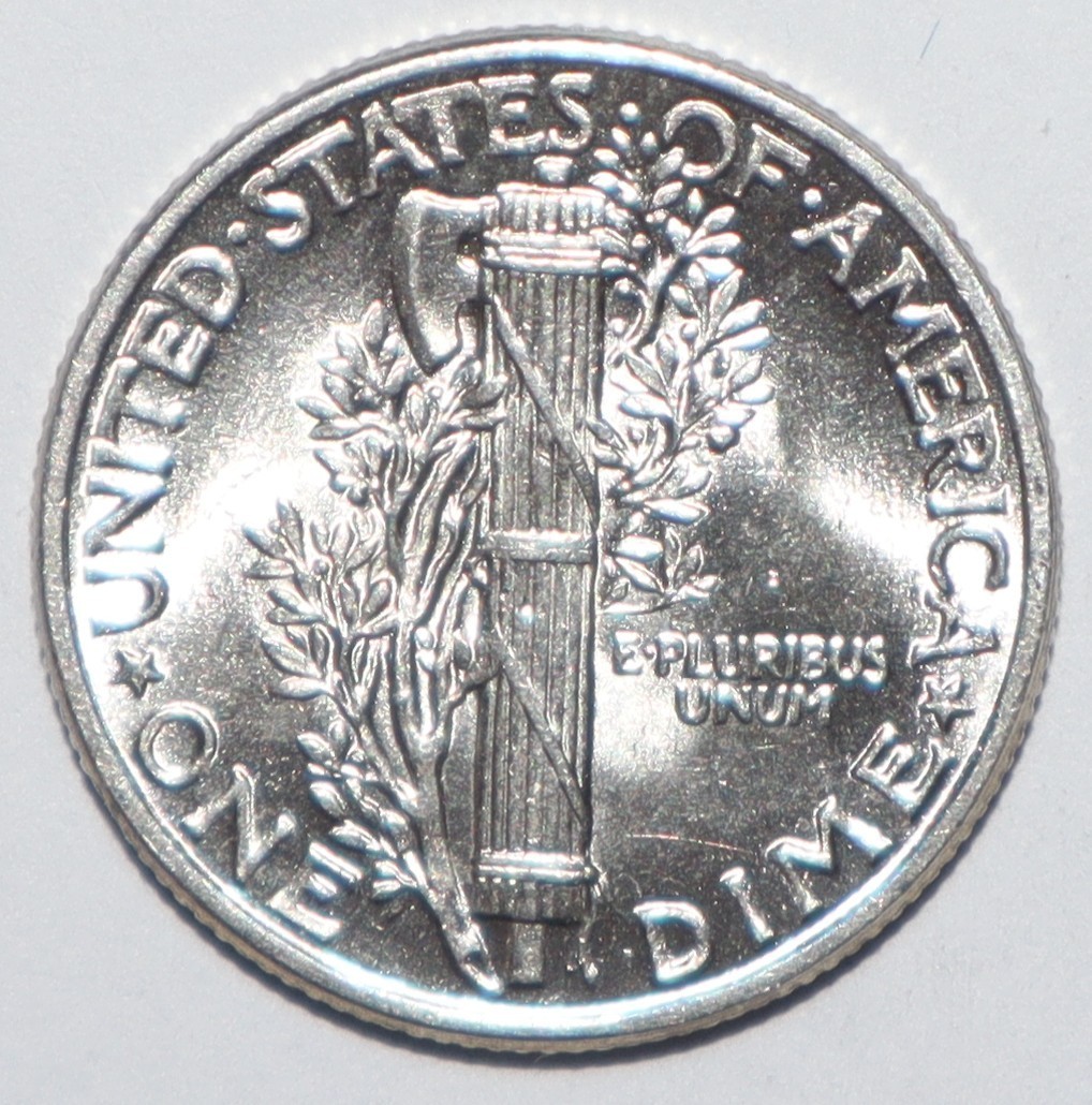 1943 Mercury Dime CHOICE BRILLIANT UNCIRCULATED (L237)