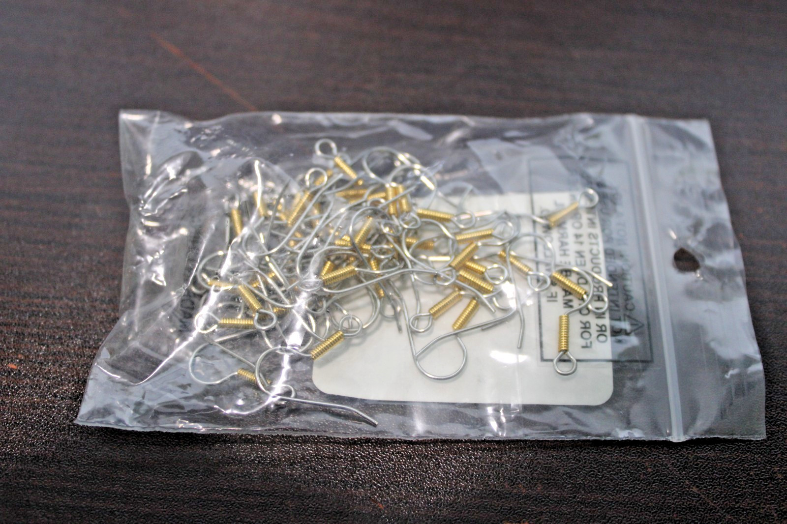 25pr Earwire Long Coil Gold / Silver Finish Earring Jewelry Making