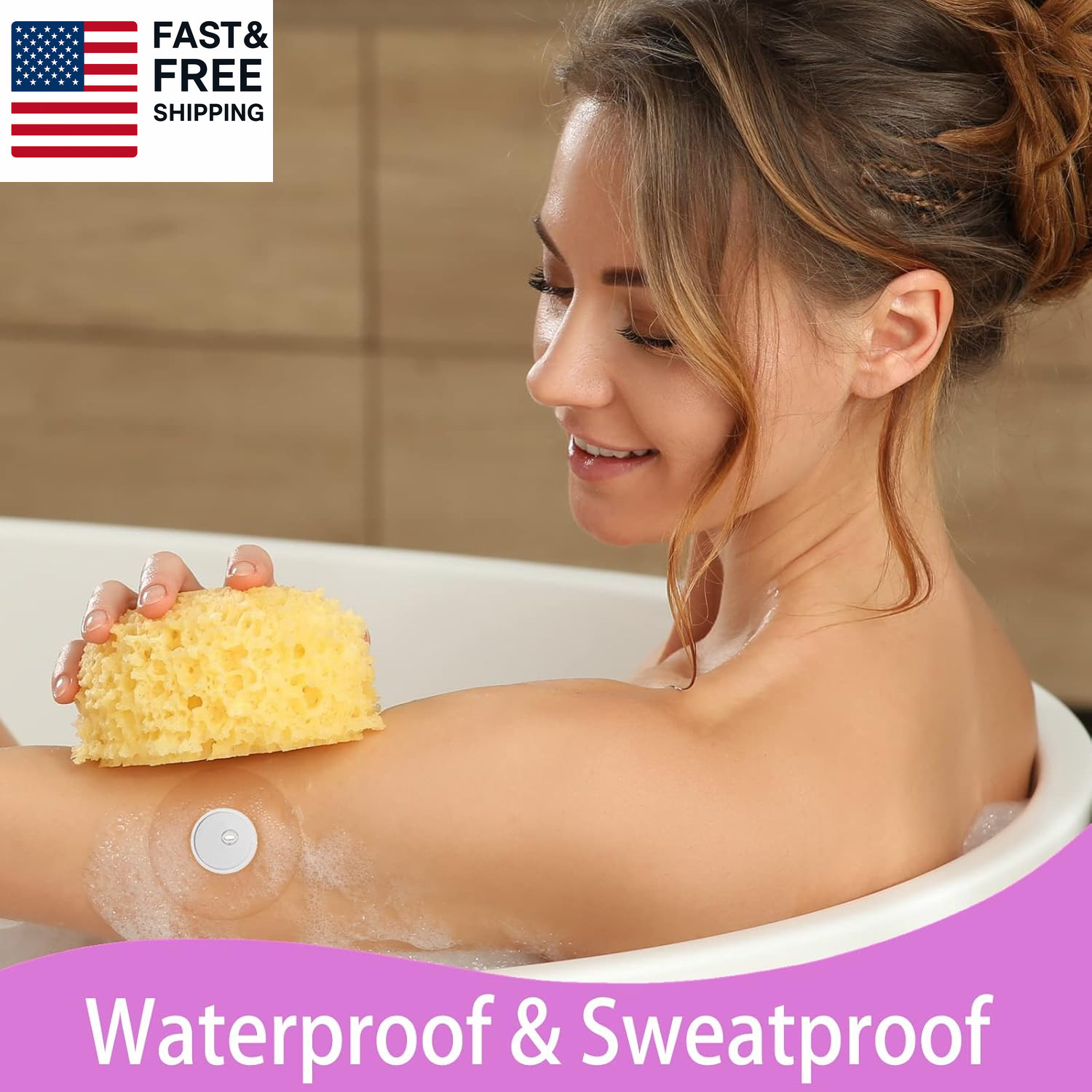 60Pack Freestyle 14 Day Sensor Patch & Libre 3 plus Sensor Covers Waterproof Adh